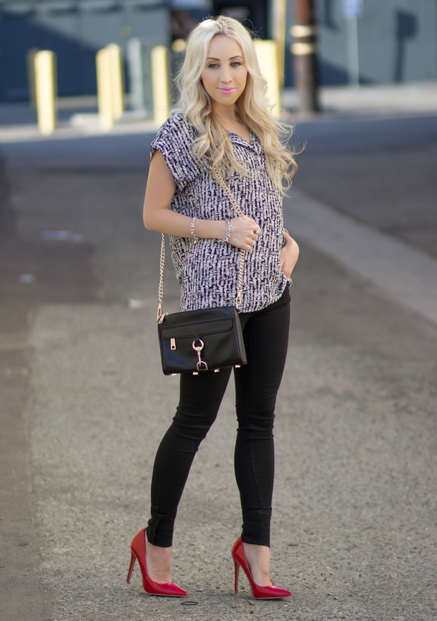 Pink Lipstick & Red Heels Blondie in the City