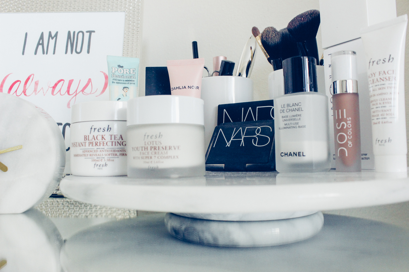 Marble Tray Marble Table Makeup Shot Makeup Picture Blog